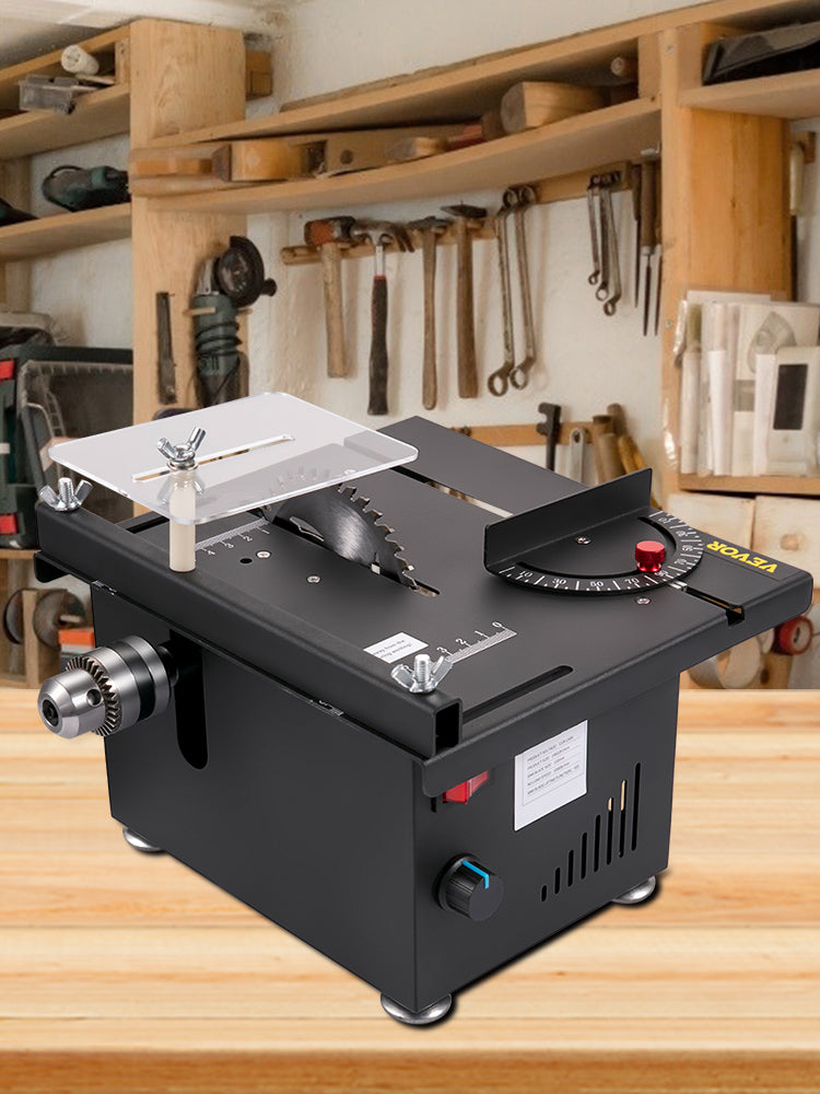 Mini serra de mesa 10000 rpm serra multifuncional 150 W, profundidade ...