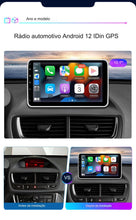 Carregar imagem no visualizador da galeria, radio 360° 10&quot; Android 12 DAB+ 1DIN rádio automotivo GPS Navi WIFI
