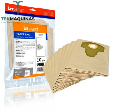 10X Sacos Papel Aspirador Parkside Para Varios Aspiradores Ler Descriçao!