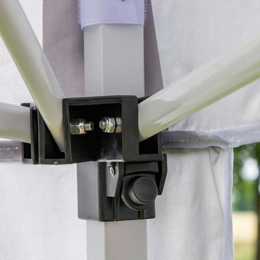 HI Tenda para festas dobrável 3x3 m cinzento