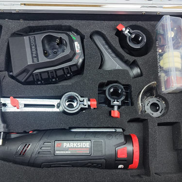 Conjunto esmerilhadeira fina sem fio PARKSIDE PERFORMANCE 12 V »PPFBSA 12 A1«, com bateria e carregador B-ware