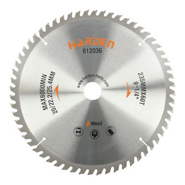 Disco de corte Harden Madeira Ø 235 x 25,4 mm
