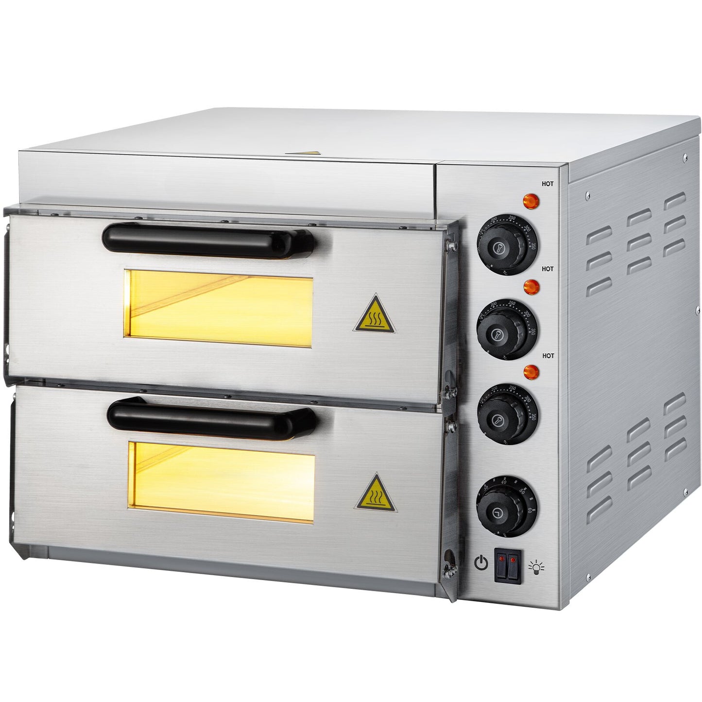 Forno de pizza duplo profissional  36cm 3000w ate 350graus