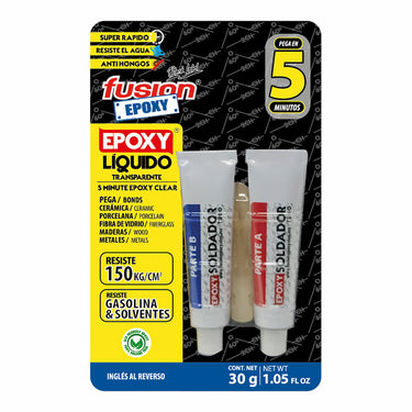 Adesivo epoxídico de dois componentes Fusion Epoxy Black Label Att5 30 g