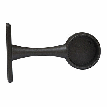 Soporte para barra de armario Stor Planet Negro Ø 1,9 cm Satinado (2 Unidades)