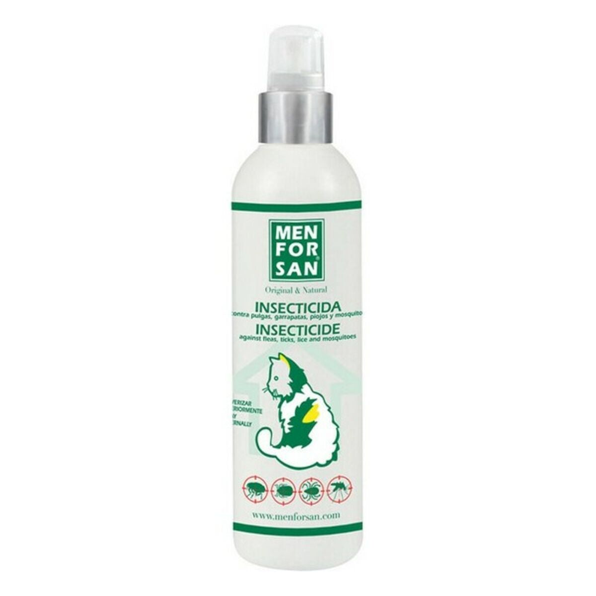 Inseticidas Menforsan Spray Antiparasitário Gatos 250 ml