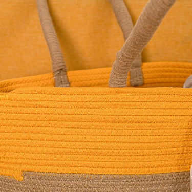 Cesta Decorativa Vinthera Moa Ocre Algodón 40 x 30 x 15 cm