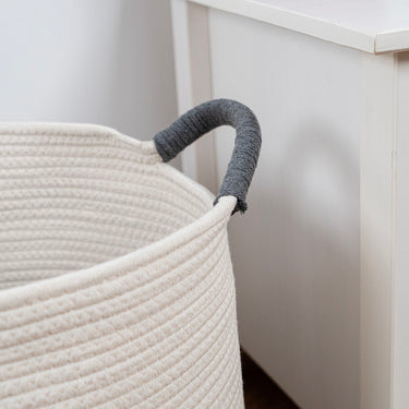 Cesta Decorativa Vinthera Moa Algodón Gris 33 x 40 cm