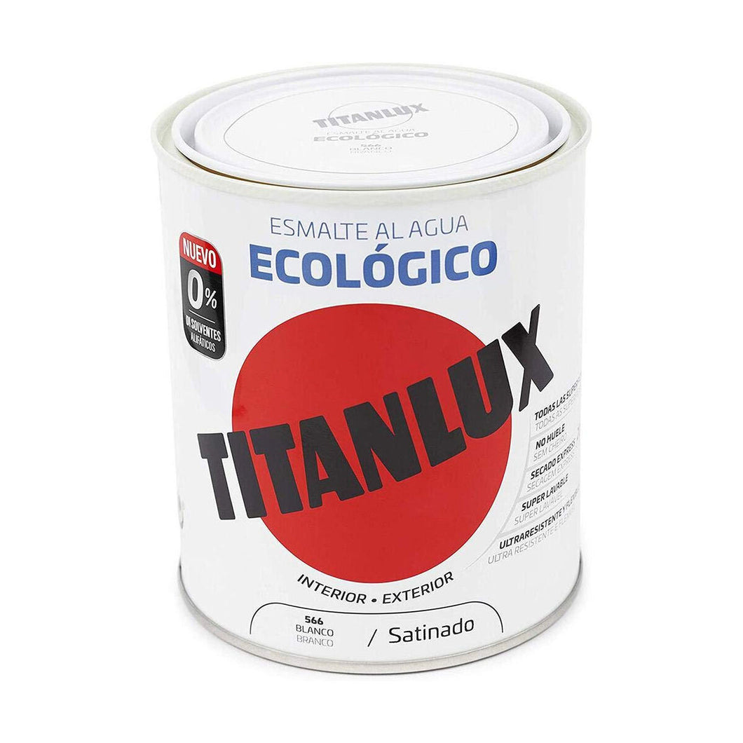 Barniz Titanlux 01t056634 750 ml Esmalte para acabados Blanco Satinado