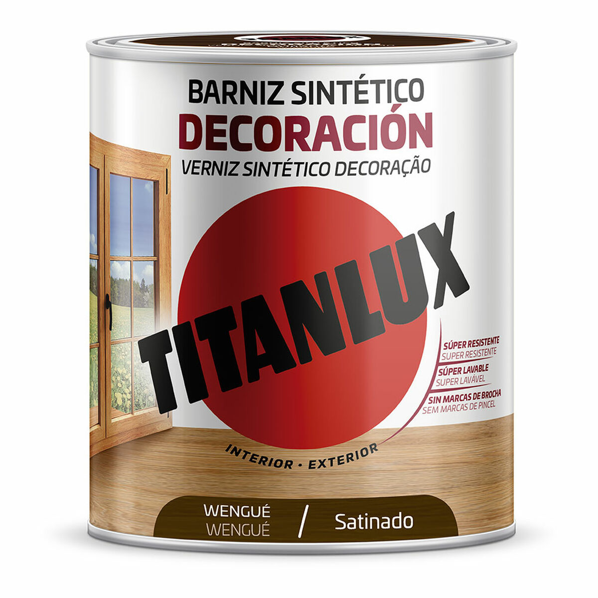 Verniz Sintético Titanlux m11100734 Decoração Acetinado Wengue 750 ml