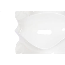 Carregar imagem no visualizador da galeria, Plantador Home ESPRIT Branco Fibra de Vidro Ondas 44 x 44 x 101 cm
