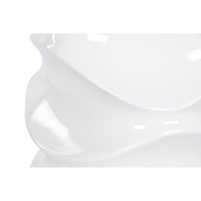 Carregar imagem no visualizador da galeria, Plantador Home ESPRIT Branco Fibra de Vidro Ondas 38 x 38 x 81 cm
