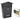 Cassetta della posta EDM House 21 x 6 x 30 cm Nero Acciaio