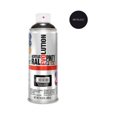 Pintura en spray Pintyplus Evolution MT153 Metalizado 400 ml Negro