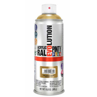 Pintura en spray Pintyplus Evolution MT192 Metalizado 400 ml Oro