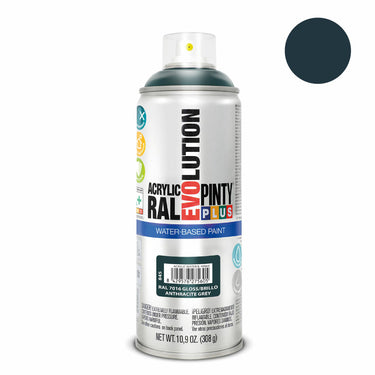 Tinta em spray Pintyplus Evolution RAL 7016 Base de água Antracite 400 ml