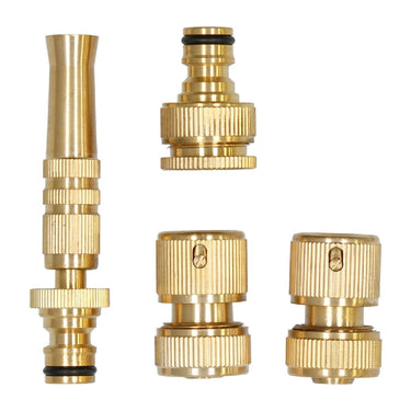 Racor Ferrestock 3/4" H 3/4" - M 1/2" Latón Manguera 13 mm (4 Piezas)