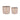 Set di Vasi Ø 22 cm Ø 27 cm 2 Pezzi Beige Argilla