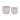 Set di Vasi Ø 22 cm Ø 27 cm 2 Pezzi Grigio Argilla