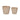 Set di Vasi 2 Pezzi Ø 22 cm Ø 28 cm Beige Argilla