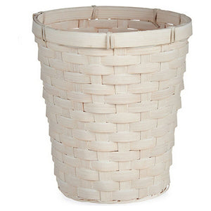 Vaso 20 x 19 x 20 cm Bianco PVC Bambù