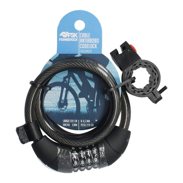 Cabo com cadeado Ferrestock 8 mm 120 cm