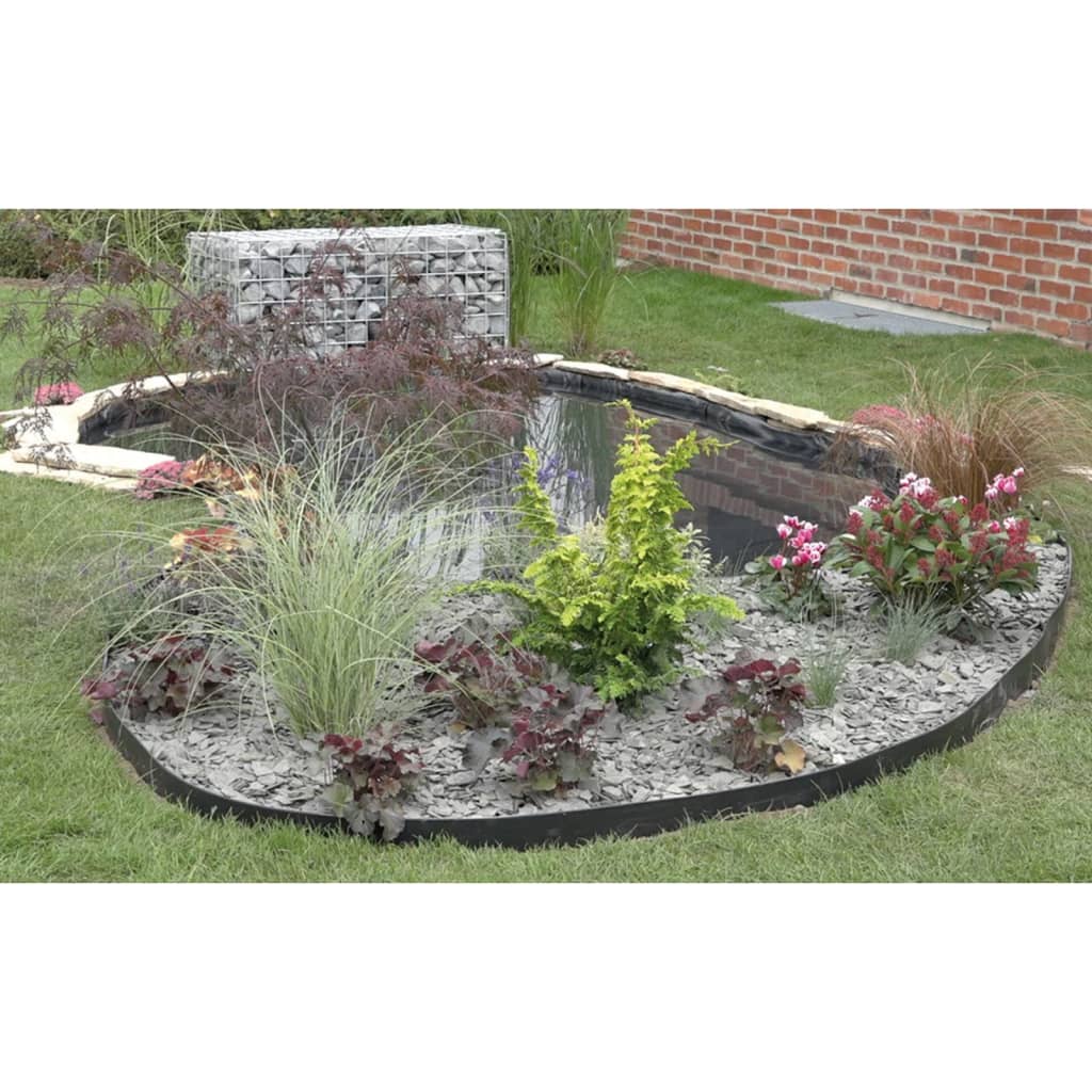 Ubbink Borda de jardim 14 cm x 15m 7mm preto