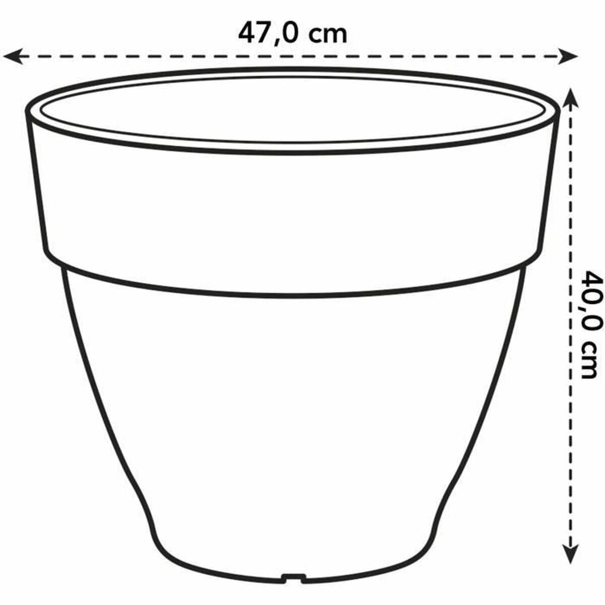 Vaso Elho   Ø 47 cm Redonda Antracite Plástico