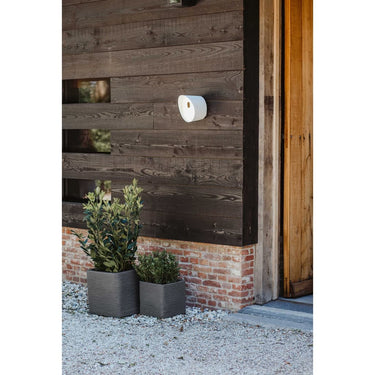 Capi Vaso quadrado Nature Rib 30x30x30 cm cinzento-escuro