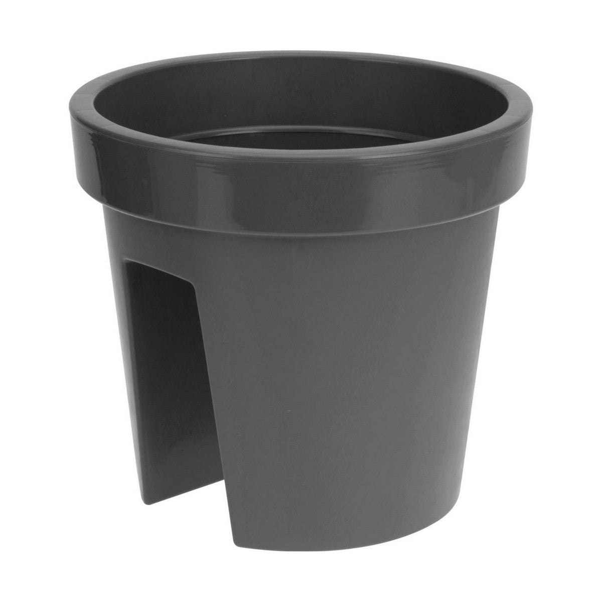 Vaso para Corrimão Plastiken Antracite Polipropileno