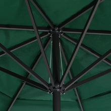 Cargar imagen en el visor de la galería, Guarda-sol de exterior c/ mastro alumínio 600 cm verde
