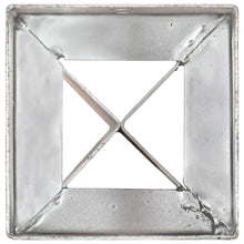 Cargar imagen en el visor de la galería, Estacas de enterrar 2 pcs 10x10x91 cm aço galvanizado prateado
