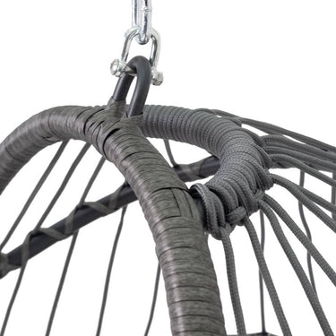 ProGarden Cadeira suspensa com base cinzento-escuro