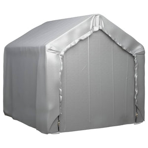 Tenda de armazenamento 180x180 cm aço galvanizado cinzento