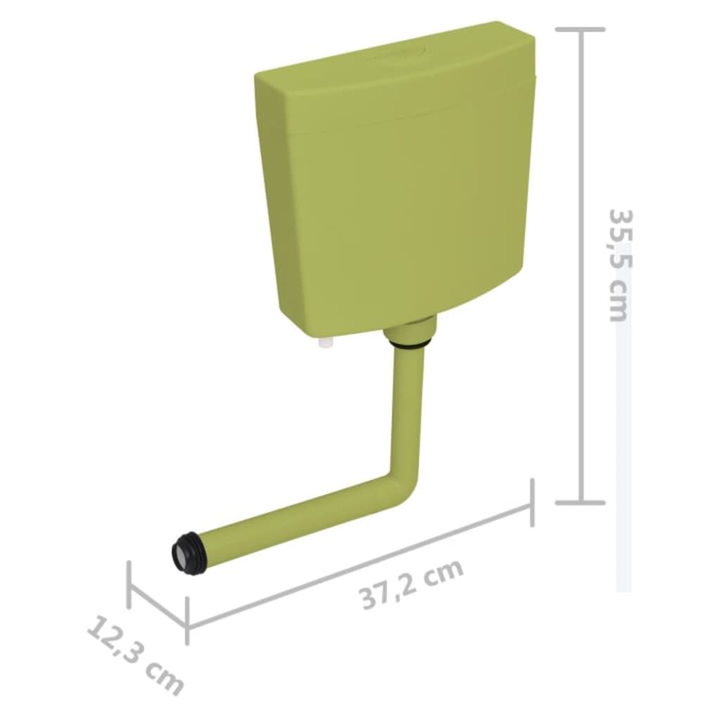 Autoclismo de WC 3/6 L verde azeitona