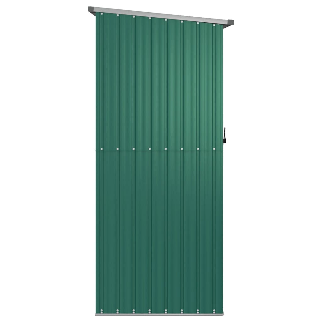 Abrigo de jardim 180,5x97x209,5 cm aço galvanizado verde