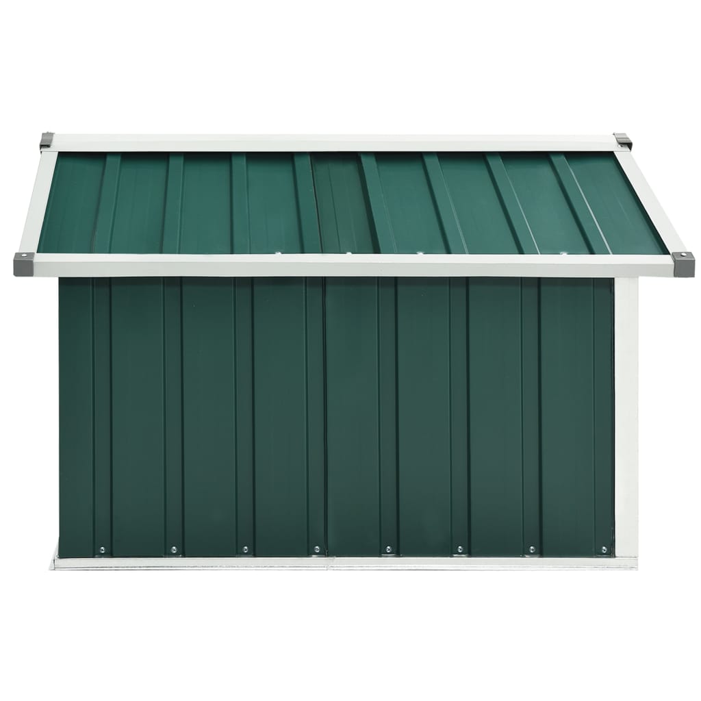 Abrigo para corta-relva 92x97x63 cm aço galvanizado verde