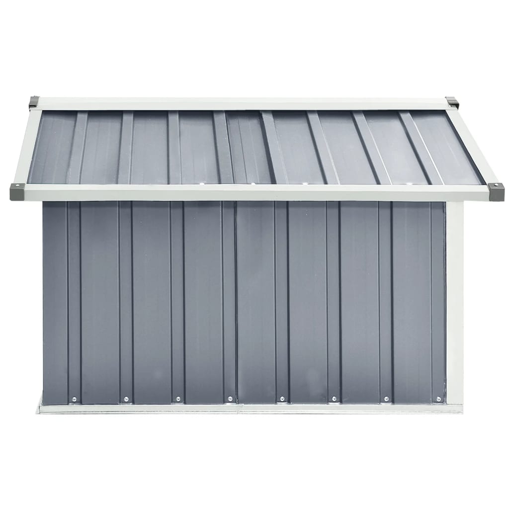 Abrigo para corta-relva 92x97x63 cm aço galvanizado cinzento