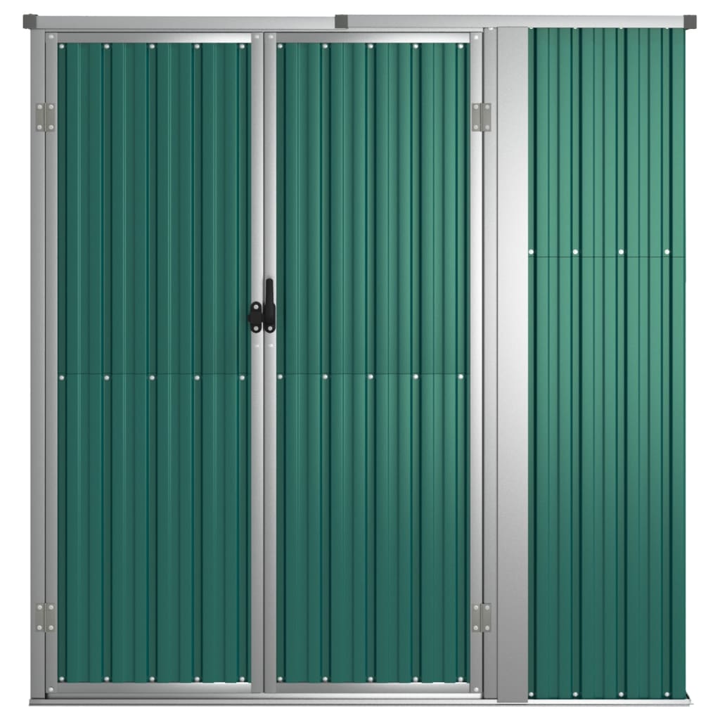 Abrigo p/ ferramentas jardim 161x89x161cm aço galvanizado verde