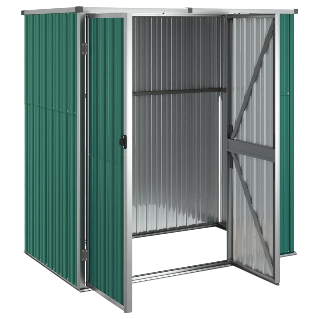 Abrigo p/ ferramentas jardim 161x89x161cm aço galvanizado verde