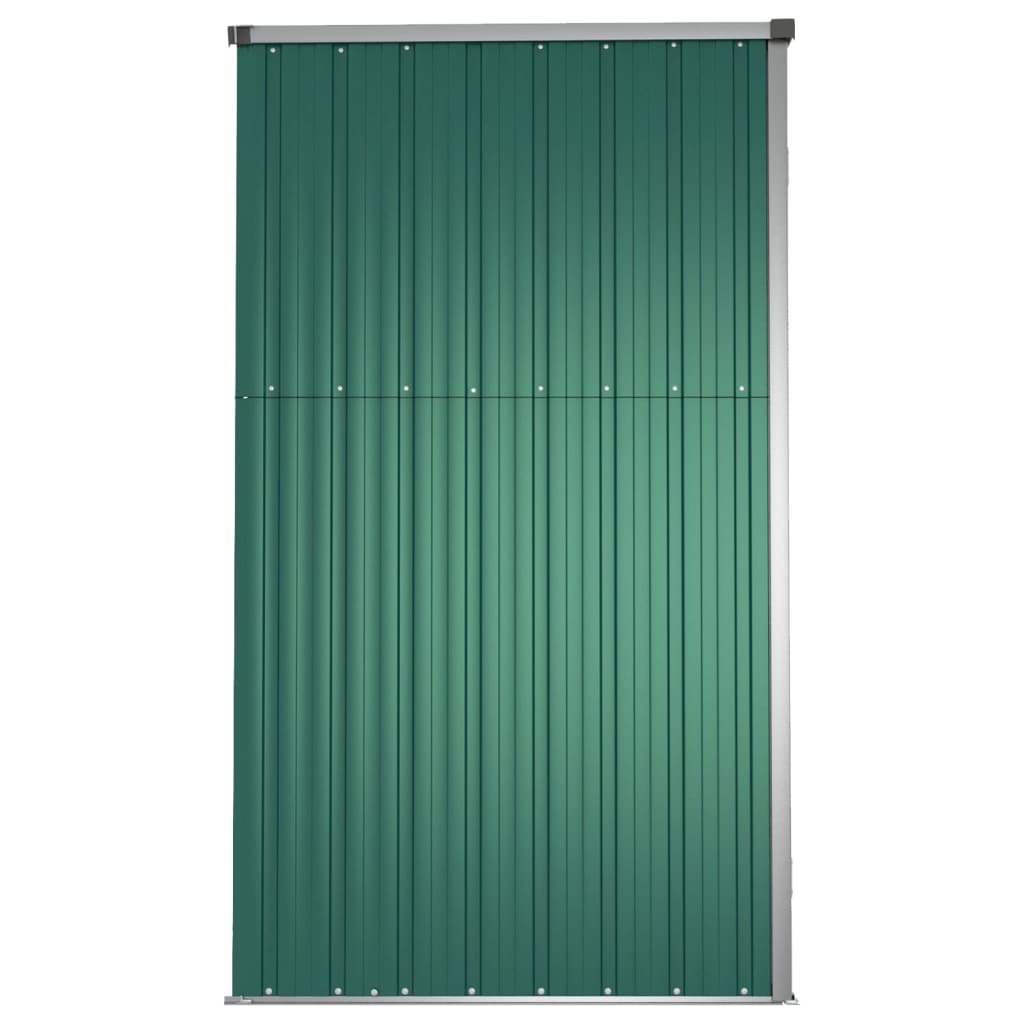 Abrigo p/ ferramentas jardim 161x89x161cm aço galvanizado verde