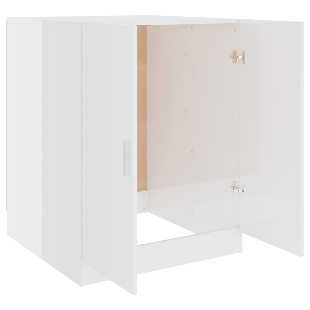 Armário máquina lavar roupa 71x71,5x91,5 cm branco brilhante