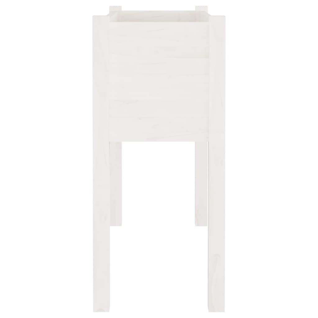 Vasos/floreiras de jardim 2 pcs 70x31x70 cm pinho maciço branco