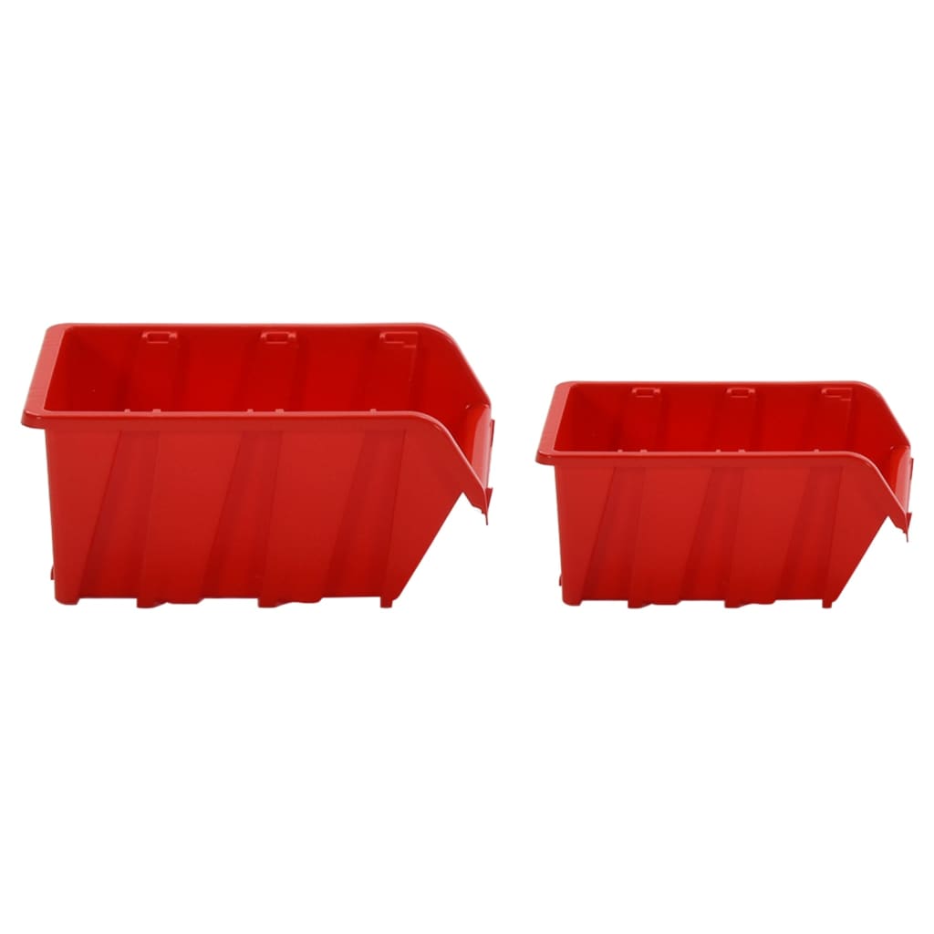 30pcs conjunto prateleiras de oficina 77x39cm PP preto/vermelho