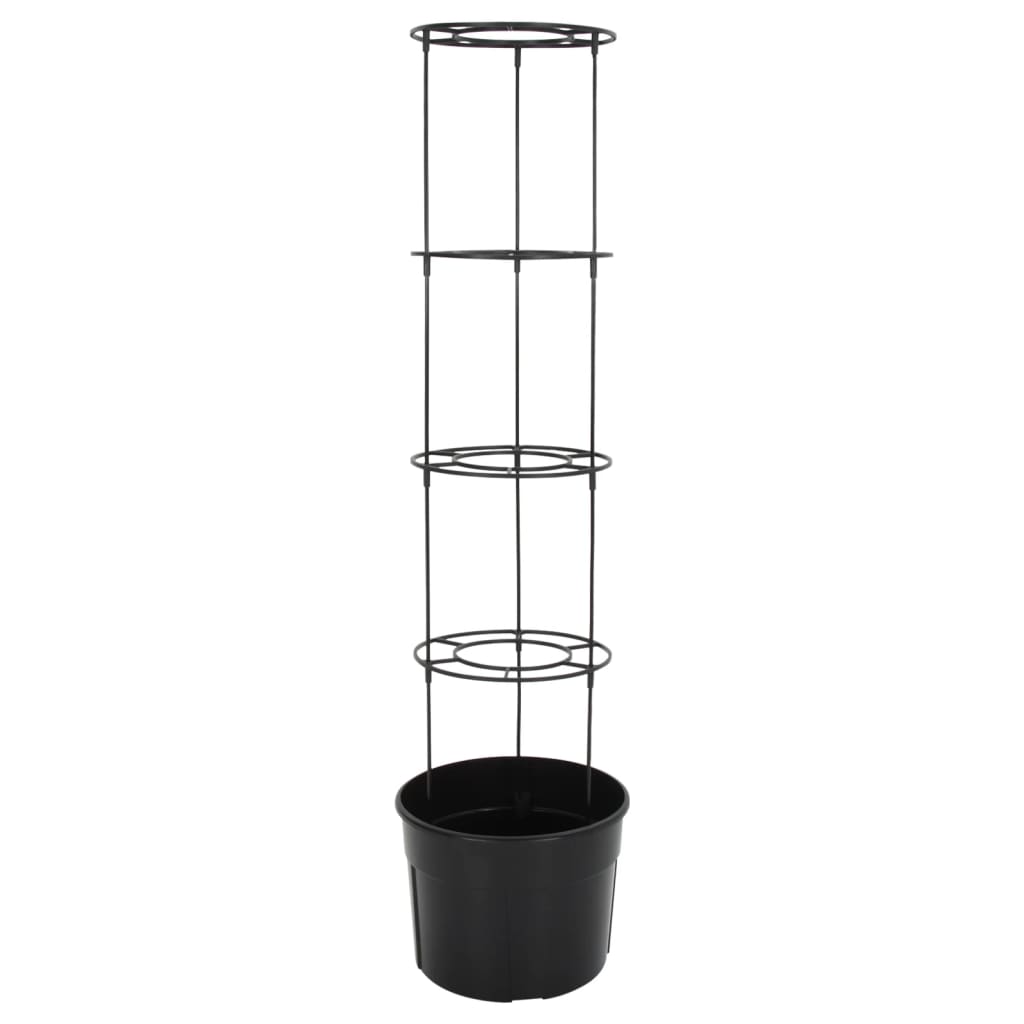 Vaso p/ cultivo de tomate Ø39x150 cm polipropileno antracite