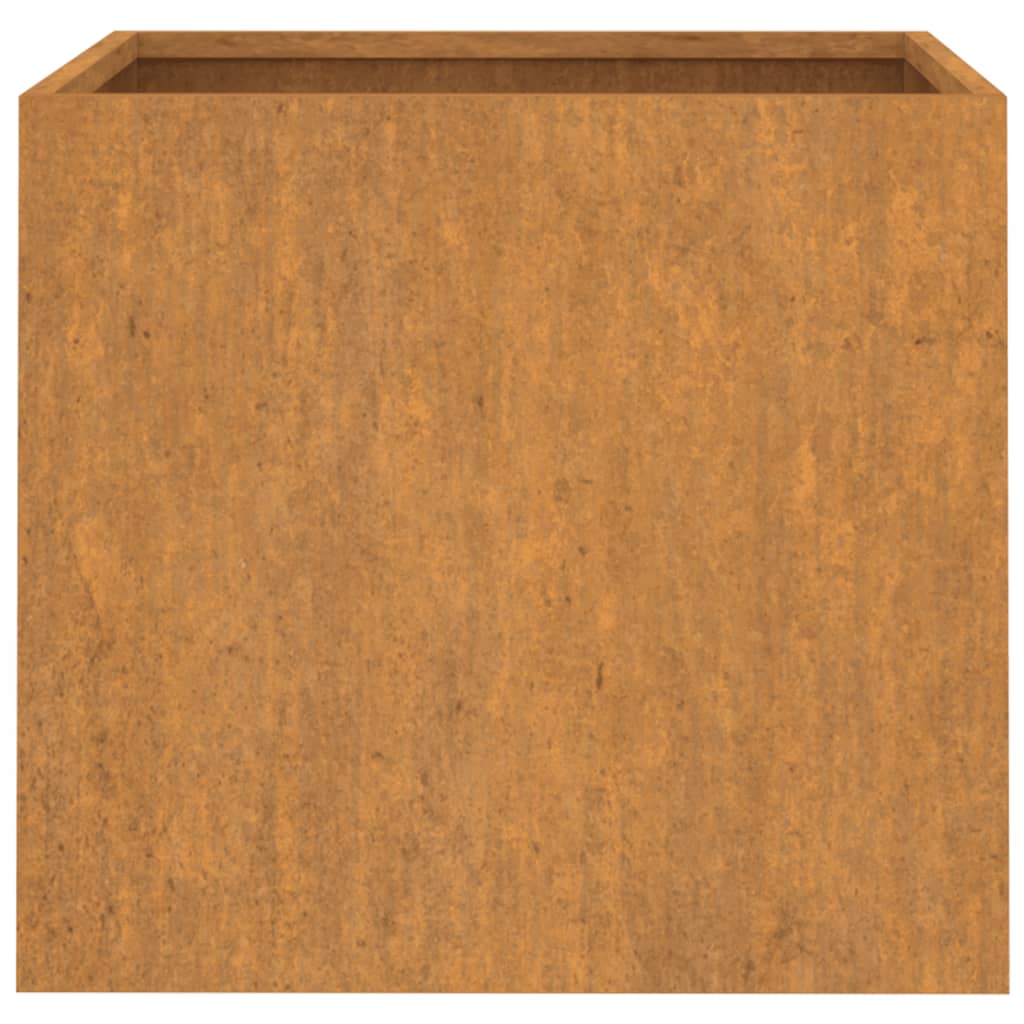 Vaso/floreira 32x30x29 cm aço corten