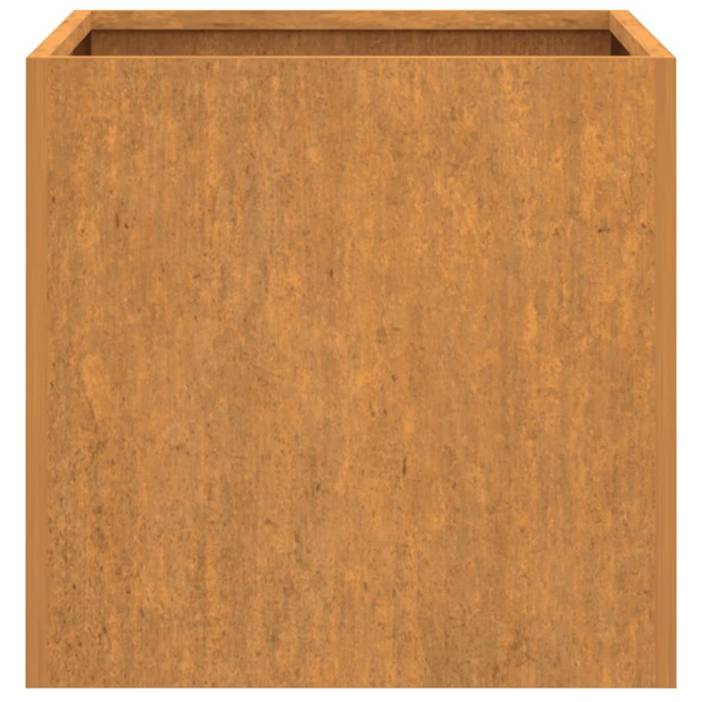 Vaso/floreira 42x40x39 cm aço corten