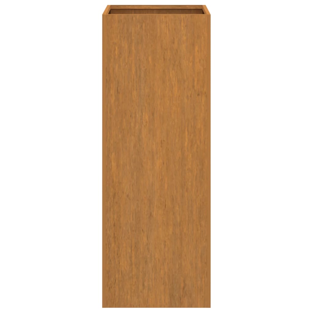 Vaso/floreira 32x29x75 cm aço corten