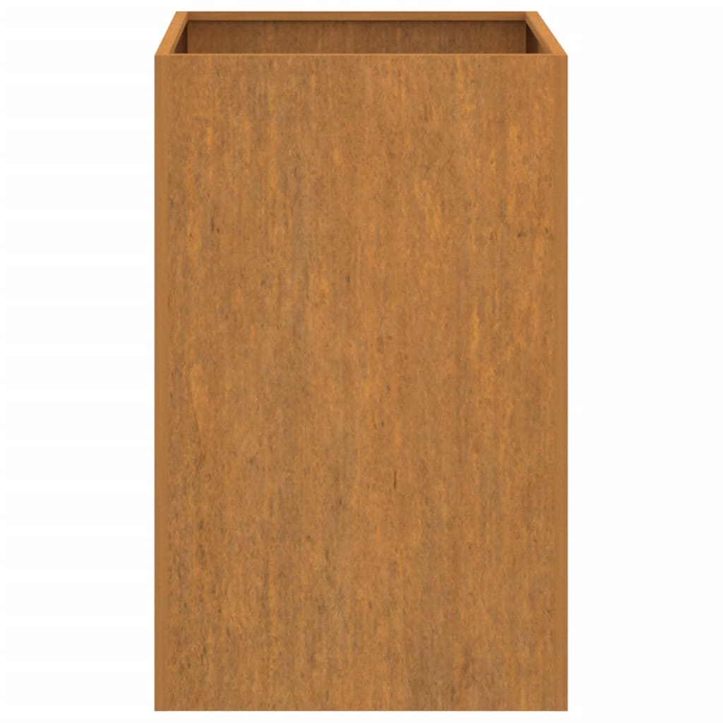 Vaso/floreira 52x48x75 cm aço corten