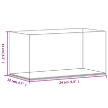 Cargar imagen en el visor de la galería, Caixa de exposição 24x12x11 cm acrílico transparente
